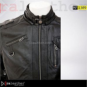 Jaket Kulit Garut MF1309 removable hoodie