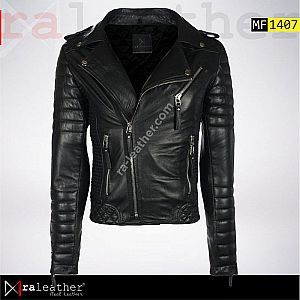 Jaket Kulit Biker MF1407