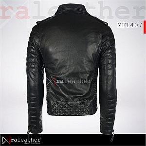 Jaket Kulit Biker MF1407