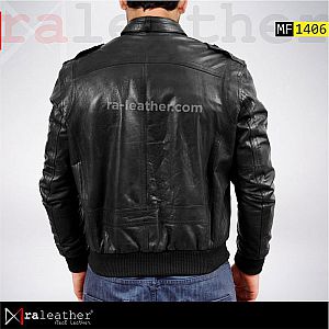 Jaket Kulit Bomber MF1406