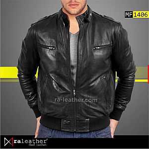 Jaket Kulit Bomber MF1406