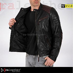 Jaket Kulit Biker MF1518