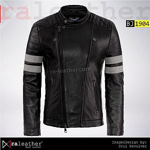 Jaket Kulit Biker BJ1904