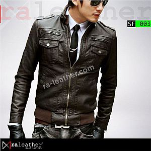 Jaket Kulit Slim Fit SF003