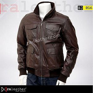 Jaket Kulit Bomber BJ016