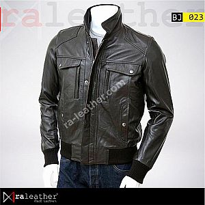 Jaket Kulit Pria Bomber BJ023