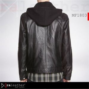 Jaket Kulit MF1803 Hoodie