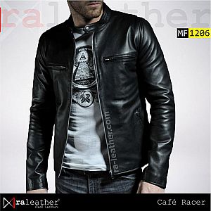 Jaket Kulit Pria MF1206 - Cafe Racer