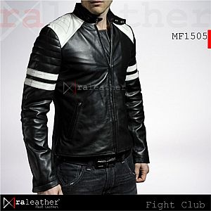 Jaket Kulit MF1505  Fight Club Black