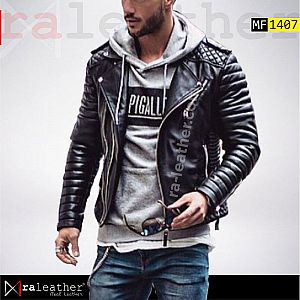 Jaket Kulit Biker MF1407