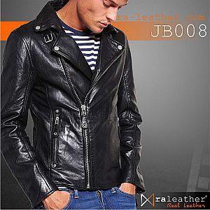 Jaket Kulit Biker JB008