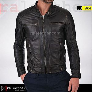 Jaket Kulit Bomber Biker JB004