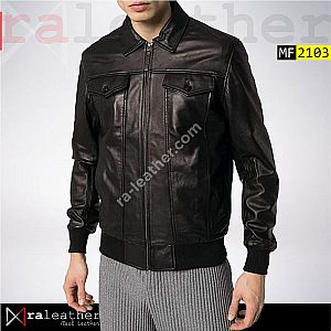 Jaket Kulit Bomber MF2103