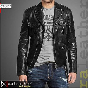 Jaket Kulit Biker JB027