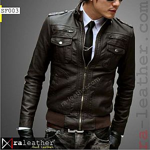 Jaket Kulit Slim Fit SF003