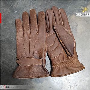 Sarung Tangan Kulit Premium Full-Finger Vintage Brown - RALEATHER GB2503