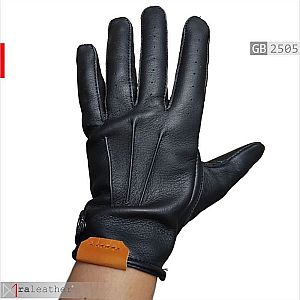 Sarung Tangan Kulit Hitam Premium Full-Finger - GB2505