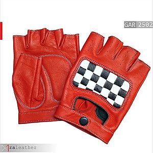 Sarung Tangan Motor Kulit Premium Half-Finger GAC2502 - RA Leather