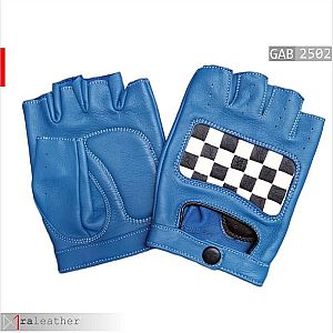 Sarung Tangan Motor Kulit Premium Half-Finger GAC2502 - RA Leather