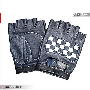 Sarung Tangan Motor Kulit Premium Half-Finger GAC2502 - RA Leather