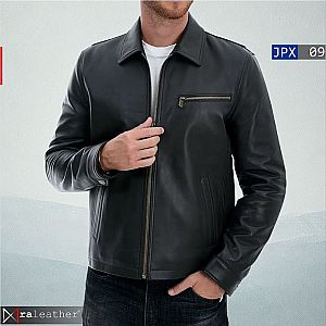 Jaket Kulit Pria JPX09 • Harga Pabrik - RA Leather® Garut