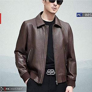 Jaket Kulit Klasik Pria MC005 • Harga Pabrik - RA Leather® Garut