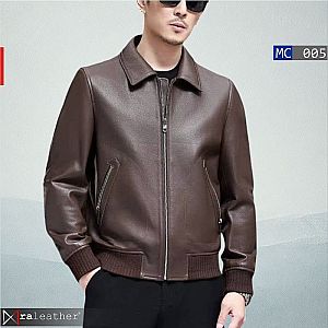 Jaket Kulit Klasik Pria MC005 • Harga Pabrik - RA Leather® Garut
