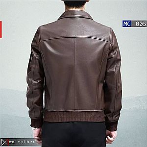 Jaket Kulit Klasik Pria MC005 • Harga Pabrik - RA Leather® Garut