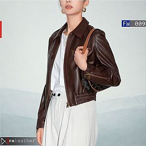Jaket Kulit Wanita FW009 • Harga Pabrik - RA Leather® Garut