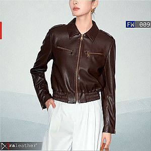 Jaket Kulit Wanita FW009 • Harga Pabrik - RA Leather® Garut