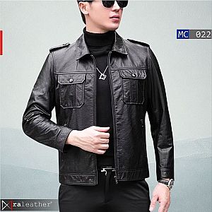 Jaket Kulit Pria MC022 • Harga Pabrik - raleather® Garut