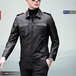 Jaket Kulit Pria MC022 • Harga Pabrik - raleather® Garut