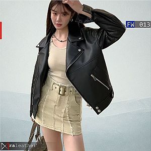 Jaket Kulit Wanita FW013 • Harga Pabrik - RA Leather® Garut