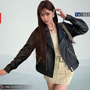 Jaket Kulit Wanita FW013 • Harga Pabrik - RA Leather® Garut