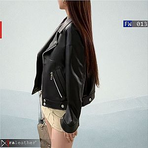 Jaket Kulit Wanita FW013 • Harga Pabrik - RA Leather® Garut
