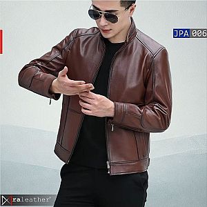 Jaket Kulit Pria JPA006 – Nyaman, Tahan Lama, Siap Upgrade Gaya