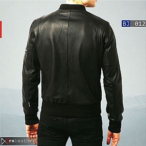 Jaket Kulit Bomber Pria BJ012