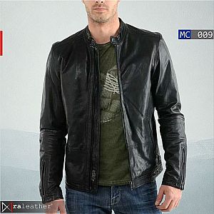 Jaket Kulit Pria MC 009 – Elegan, Simpel, Berkelas