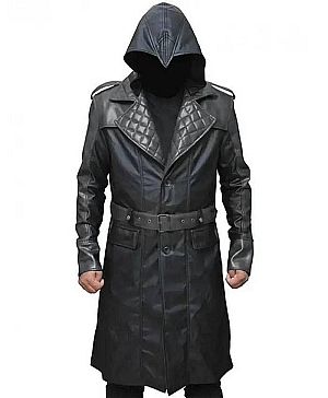 Custom Order Men's Distressed Brown Leather Hooded Biker Jacket, Handmade Vintage Cafe Racer Style