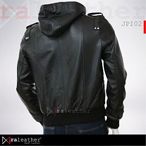 Jaket Kulit JPI02 Hoodie