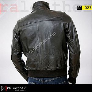 Jaket Kulit Pria Bomber BJ023