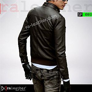 Jaket Kulit Slim Fit SF003