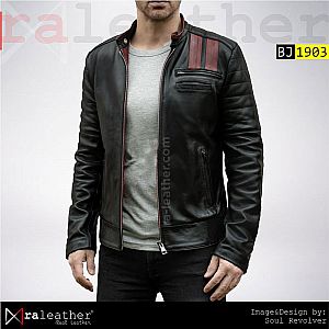 Jaket Kulit Biker BJ1903