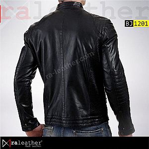 Jaket kulit Biker BJ1201