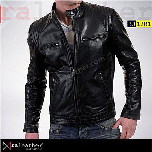 Jaket kulit Biker BJ1201